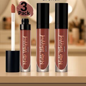 3pk Ardell MATTE WHIPPED LIPSTICK - UPSCALE FLAVOR (TOASTED NUDE) BRAND NEW